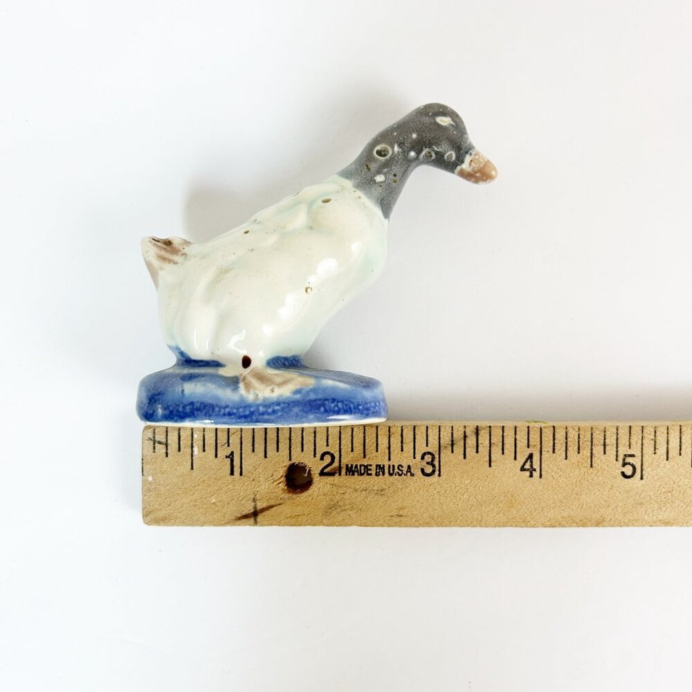 Vintage Ceramic Hand Painted Duck Goose Figurine 3" Tall Collectible MCM - Picture 8 of 9